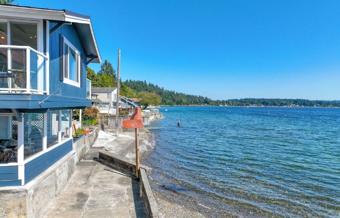Waterfront-Cozy Cottage on the Water! Best View of Pnw Moody Season. Green Clean