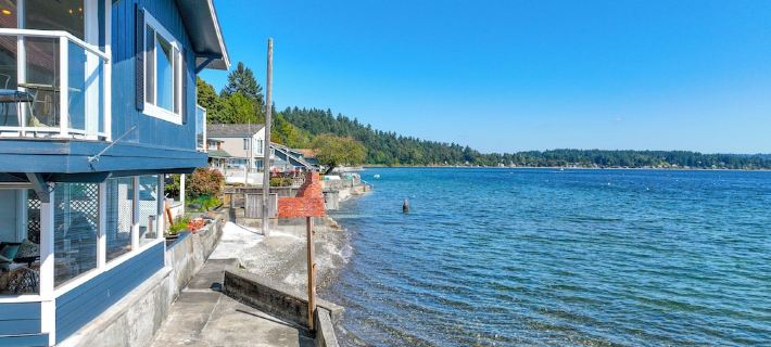 Waterfront-Cozy Cottage on the Water! Best View of Pnw Moody Season. Green Clean 배션 호텔