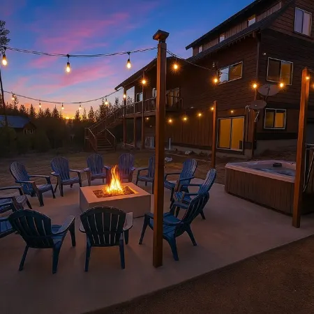 Crater Lake~Luxury Chalet~Firepit~Theater~Arcade~3 King Beds~Waterfalls/Hiking