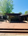 Texoma Serenity Cabin backs up to lake cove.