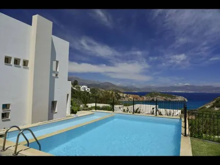 Villa Ouranos Our Dream in Blue and Cream with Seaview and Pool