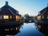 Villa in Friesland with Waterfront Garden