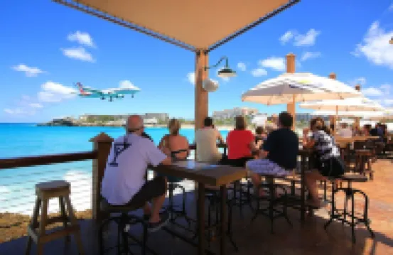 Maho Beach Escape; Sunset Ocean View