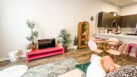 Pink stylish bungalow free WiFi Pool view