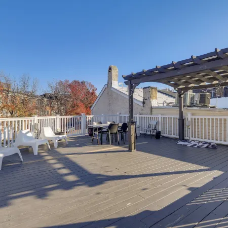 Rooftop Patio w/ View: Baltimore Retreat