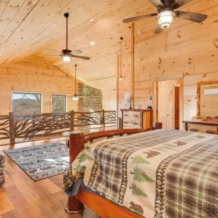 Beautiful and relaxing mountain log cabin with stunning views