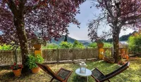 A Terrace Overlooking the Sea and the Hills of Versilia - Villaer