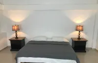 Family home with private pool one block from the beach Hotel a 