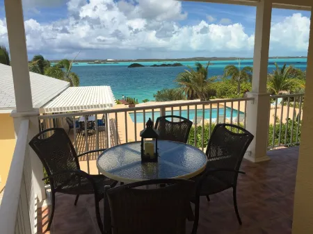 View of the Breezy Palms Waterfront Villa and infinity pool