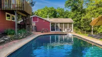 Historic Barn Retreat w/ Pool & Pond Views Longview Pond Lodge by Avantstay