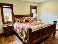 Wooded cabin in the Laurel Highlands with beautiful yard and native trout stream