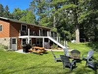 Lakeside Log Cabin - Enjoy a beautiful sugar sand beach, Eau Claire Area