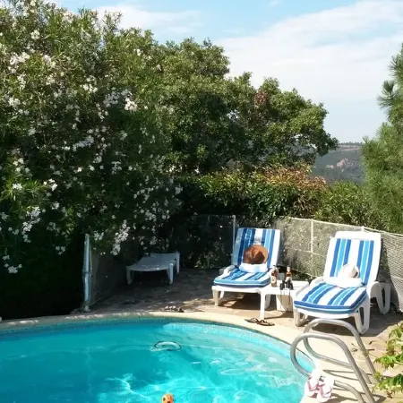 Villa with superb sea view , 6 people,  close to CANNES and SAINT TROPEZ