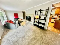 Unit surrounded by treesWasher and Dryer + Pet friendly!