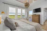 Marsh front pool home with ocean, river and historical downtown views