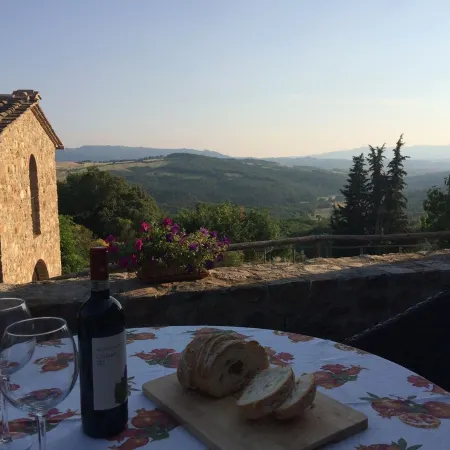 Luxury with Stunning Views in Rebuilt Ancient Hamlet Near San Gimignano