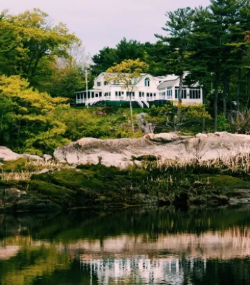 Maine waterfront home, with hot tub and dock access, 1 mile from downtown Bath Hotels near Seguin Island and Lighthouse