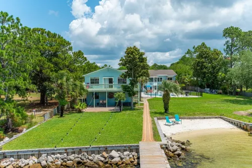 Must See Private Beach-Heated Pool Spa-Weddings-Water Front-Boat Slips-Sleeps 44