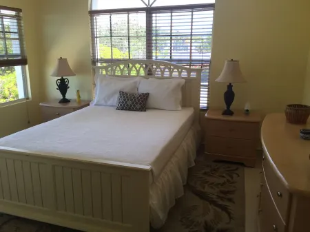 View of the Breezy Palms Waterfront Villa and infinity pool