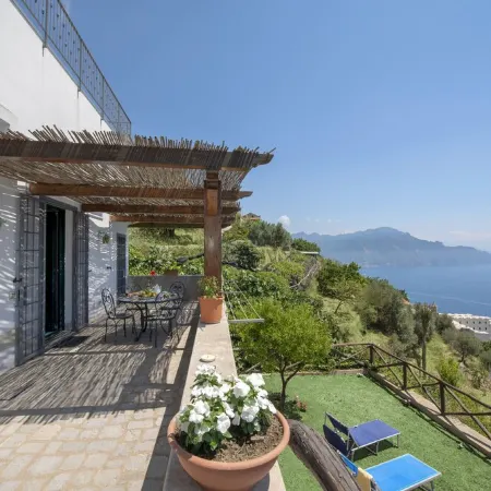 Casa NENNO with garden-solarium and beautiful view of the sea and the coast