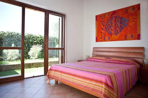 villa 1 with garden in the green a few meters from the beach