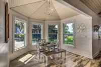 Private Dock and Porch Riverfront Darien Cottage