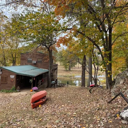 The River Cabin at Camp Miramichee Falls in Hardy, AR