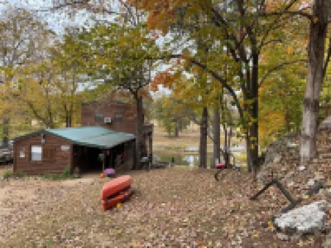 The River Cabin at Camp Miramichee Falls in Hardy, AR