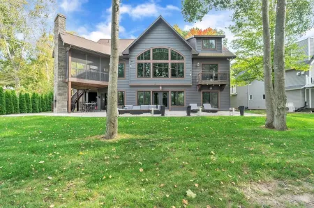 Water Front, private beach property with 2 master bedrooms!  Amazing views