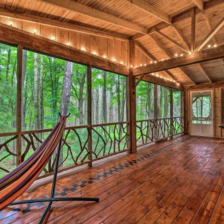 Cabin w/ Trails + Creek! 23 Mi to Camelback Slopes