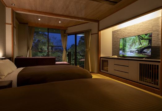 야나가와 하쿠류소 발코니