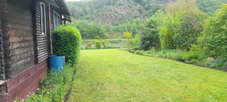 The Meuse is at the end of the garden