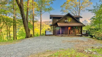 A-Frame on Private Mountaintop with Long Range Views