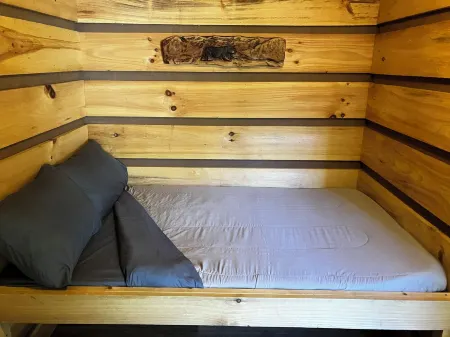 Tiny cabin by the creek Отели в г. Скотт Крик