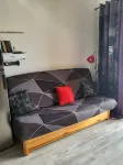 4-person air-conditioned apartment with direct beach access