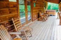 'Sweet Life'  *Log Cabin on Cosby Creek with Wifi No contact check in