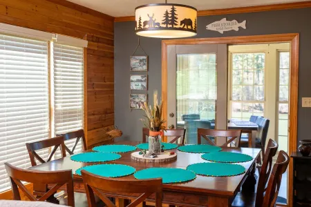 Pristine lake house offering watersports, gameroom favorites, and stunning view