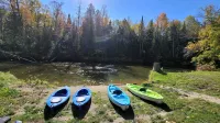 Beautiful home on Rifle River! Enjoy kayaking, outdoor fire, wildlife viewing - Wi-Fi