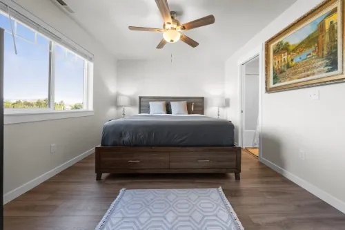 Private Yard, Fireplace and Smart Amenities - Sleek Modern Retreat