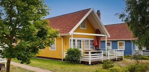Swedish house by the lake in the Müritz National Park