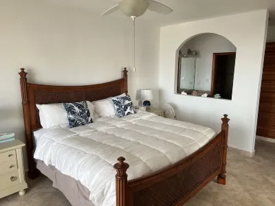 Cupecoy ocean view 2BR condo - pools/private beach