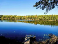 Think Spring! Book now for fishing, campfires and boating on Mystery Lake! Hotels in Scott
