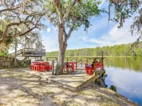 Dock & Fire Pit: Scenic Studio on Suwannee River! Hotels in Levy County