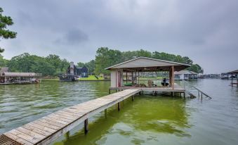 Private Dock: Lakefront Enchanted Oaks Retreat
