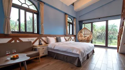 Green Field B&B Hotels in Cloud Landscape