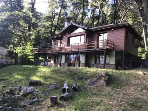 Chalet on mountain slope at Arelauquen Country Club, Bariloche ,  Patagonia.