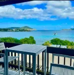 Oceanfront 2-level condo at Sapphire Beach Resort and Marina with washer/dryer.