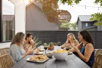 Modern Luxe South Lamar Retreat with Heated Pool, Game Room, and Outdoor Theater