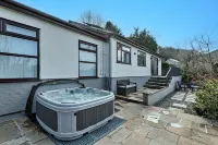Bungalow in Dyserth With Hot Tub & Waterfall