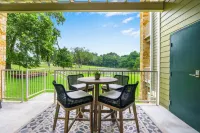 Welcome to “Gruene Lily Pad” a new river front condo steps away from Gruene!